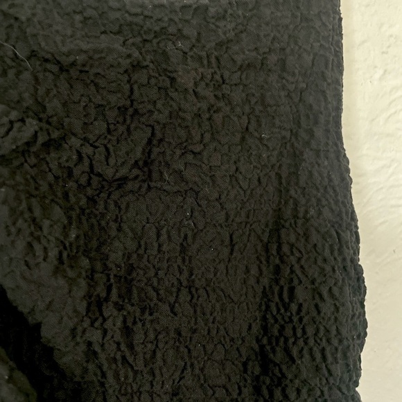 NWT Zara Black Body Con Mini Dress high neckline open back, textured Dress Sz XS - Picture 5 of 6